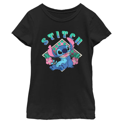 Girl's Disney Stitch Diamond T-Shirt