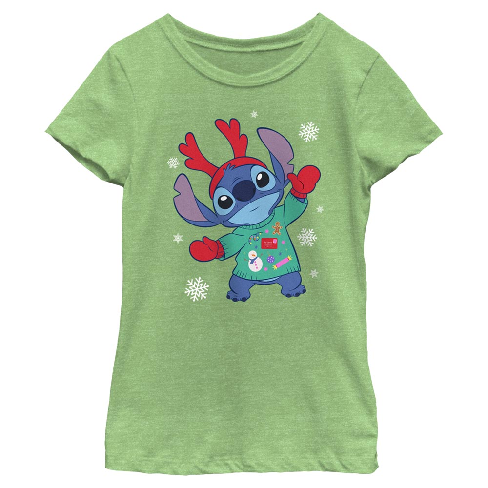 T-shirt d'hiver Disney Lilo & Stitch pour filles