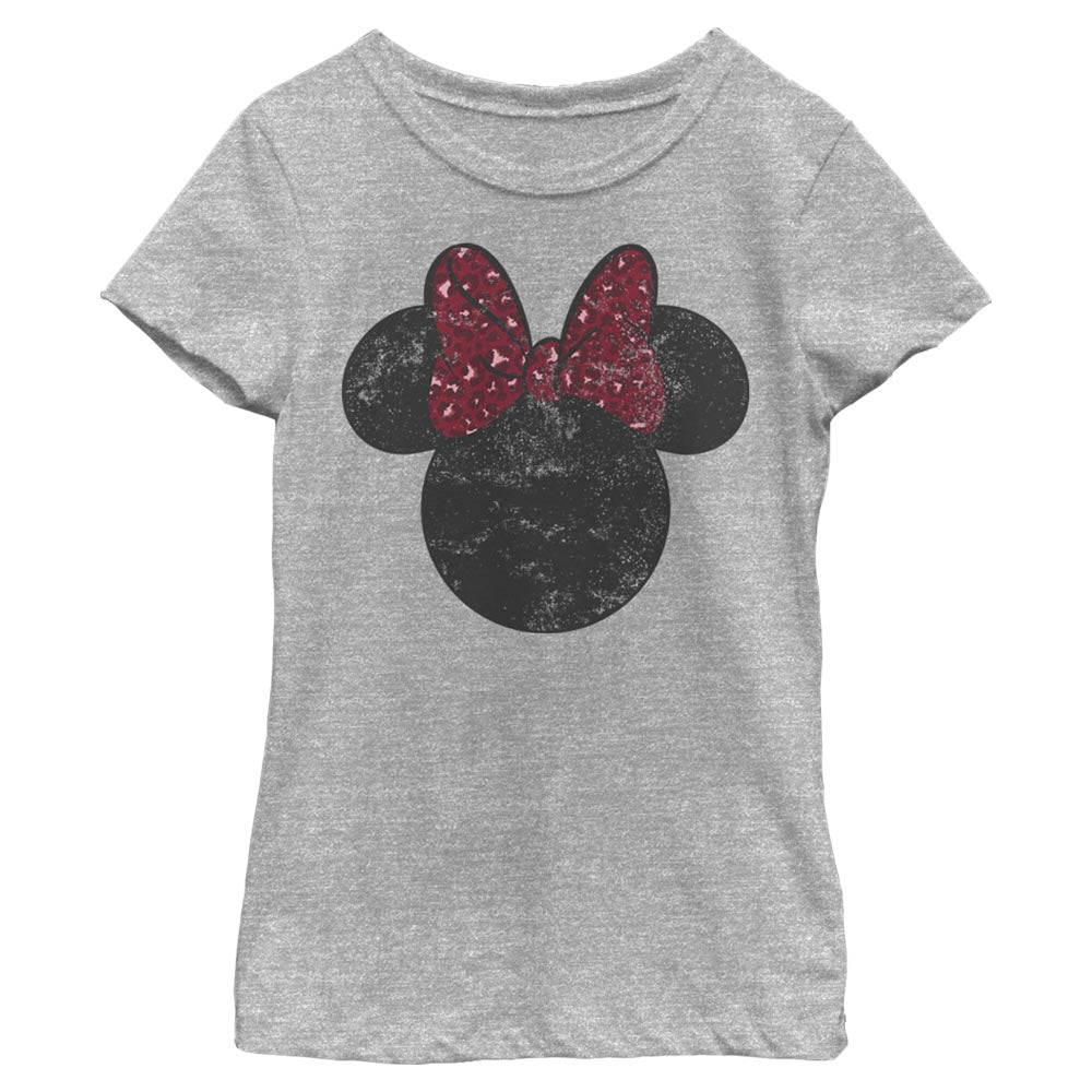 T-shirt à nœud léopard Minnie Disney pour fille