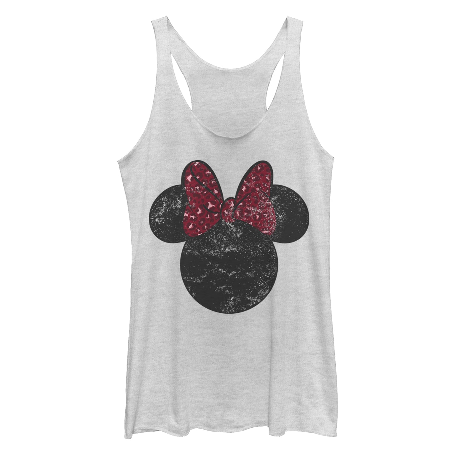 Camiseta sin mangas de leopardo con lazo de Minnie de Disney para jóvenes