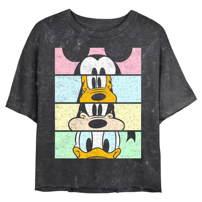 Junior's Disney Crew Crop Mineral Wash Top