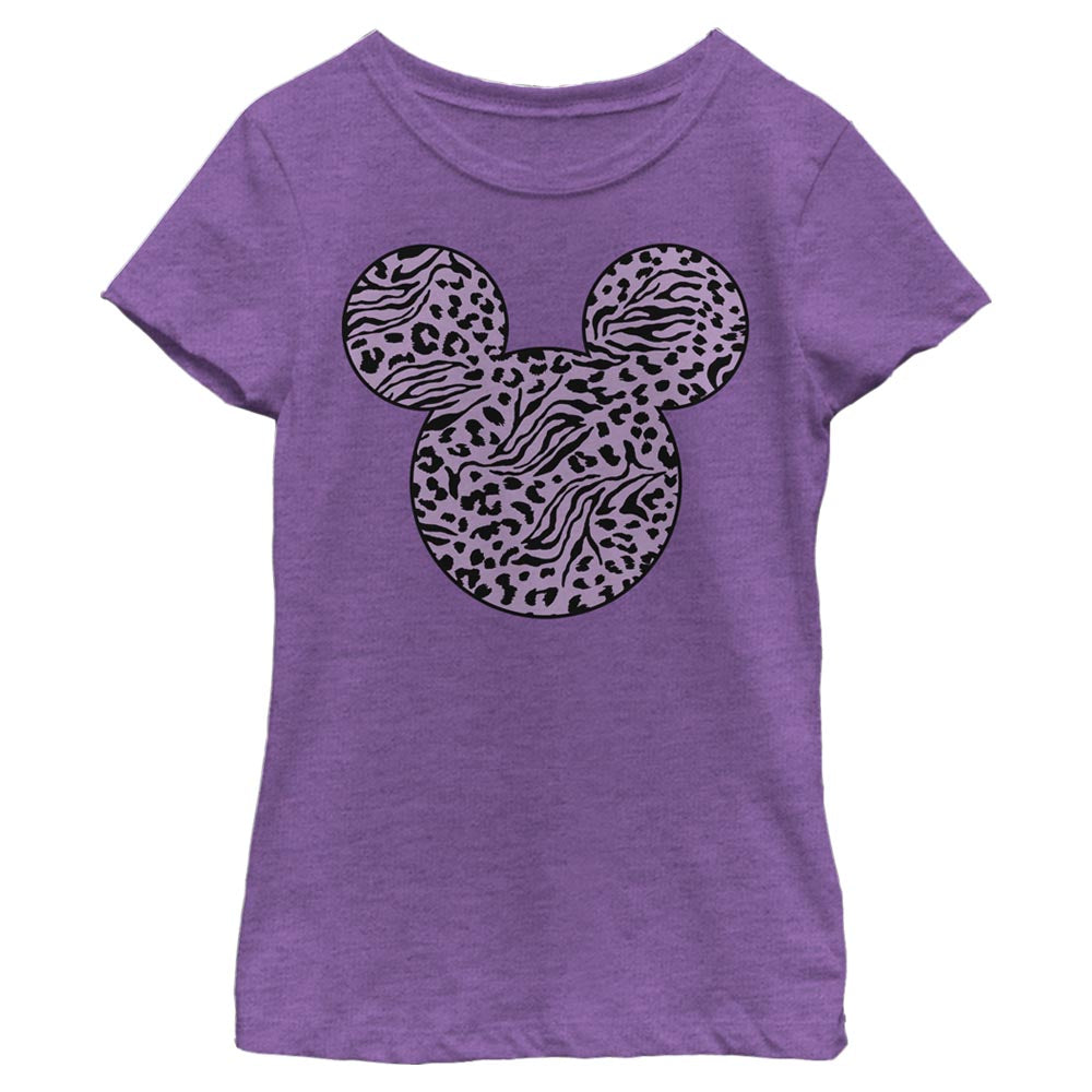 T-shirt rembourré Mickey Zebra Cheetah de Disney pour fille