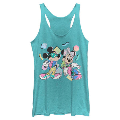 Junior's Disney 80s Minnie Mickey Tank Top