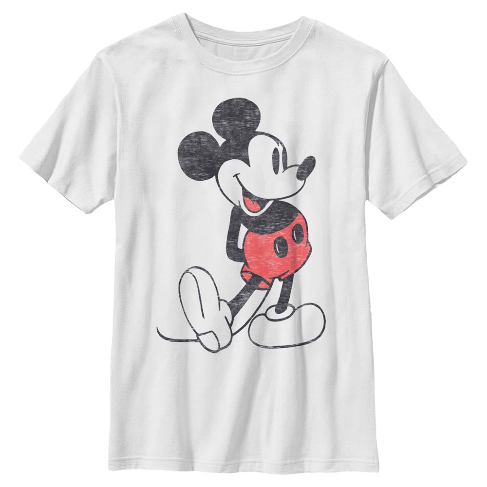 Camiseta desgastada de Mickey Mouse para niño
