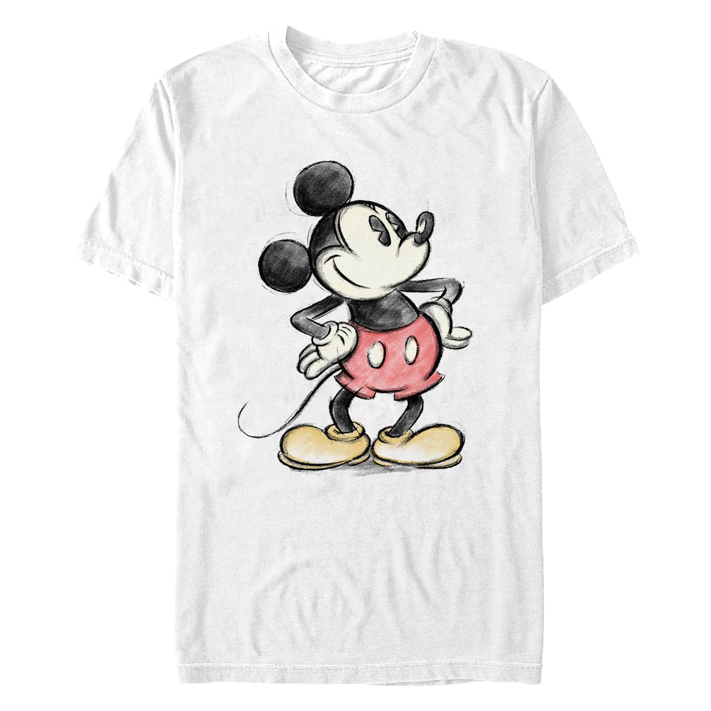 T-shirt Mickey Mouse en Charbon pour Homme