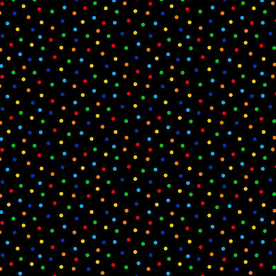 Multi Polka Dots Fitness Fanatic Fabric - 44"/45" Per Yard