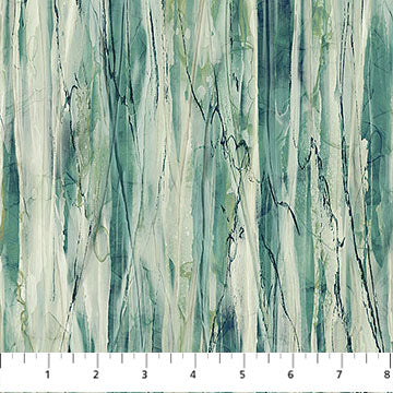 Whisper Stria Multi Sage Cotton Fabric - 43"/44" Per Yard