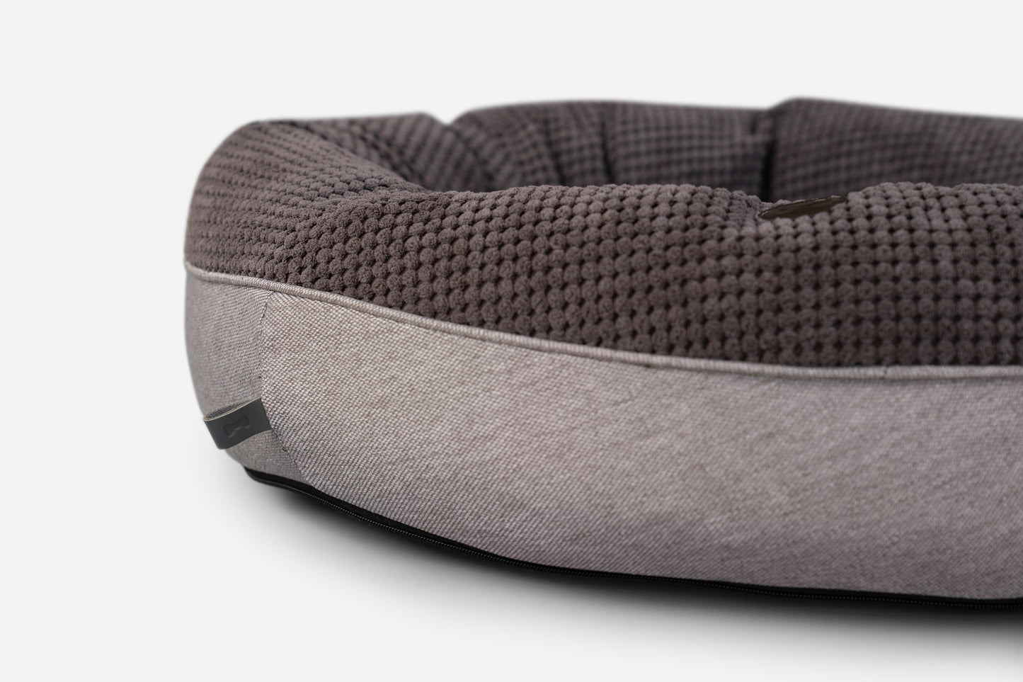 Cama para Perro Donut de Castaño Acogedor para Máximo Confort