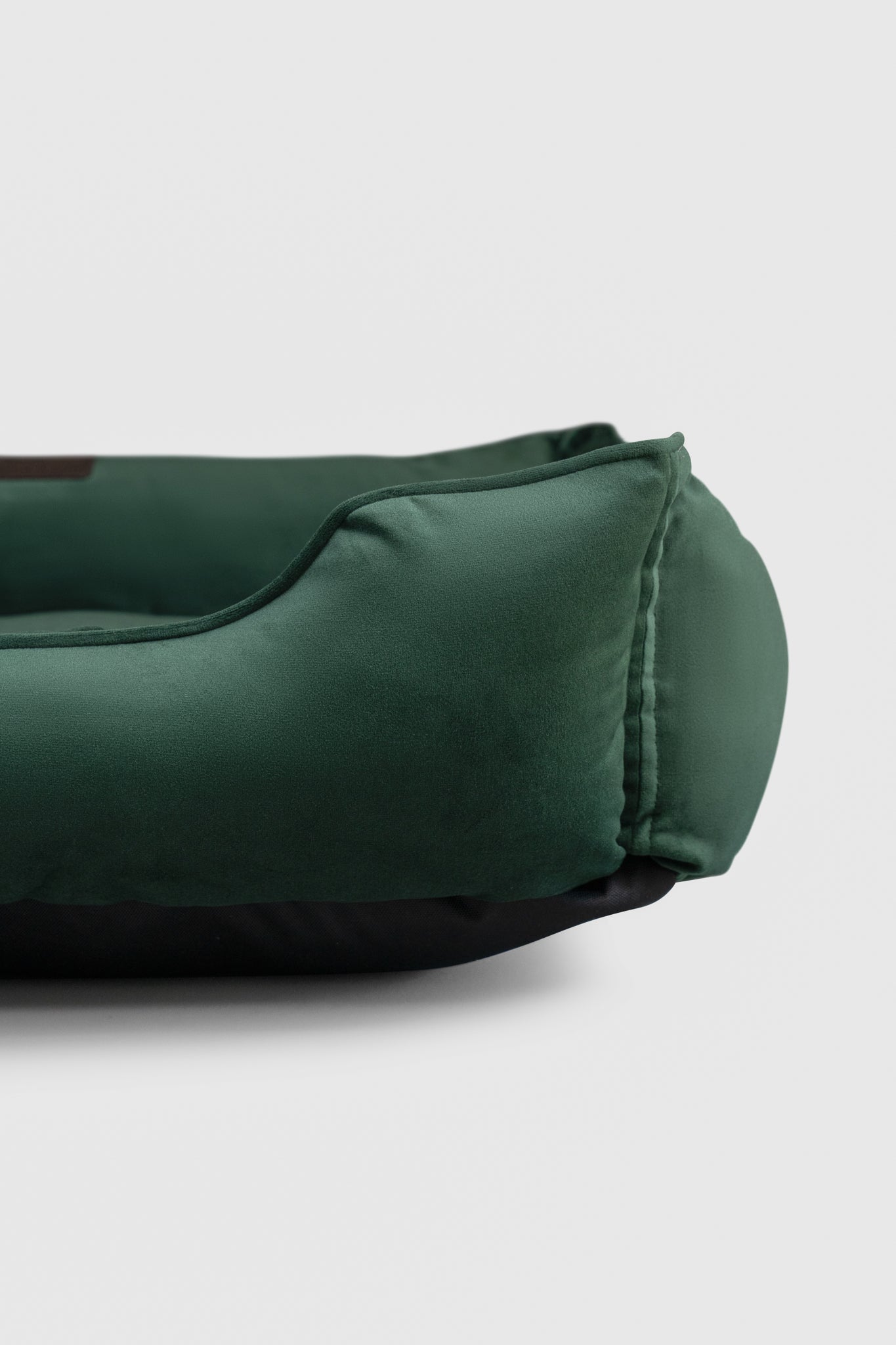 Lit Orthopédique en Velours Luxueux pour Chien en Vert