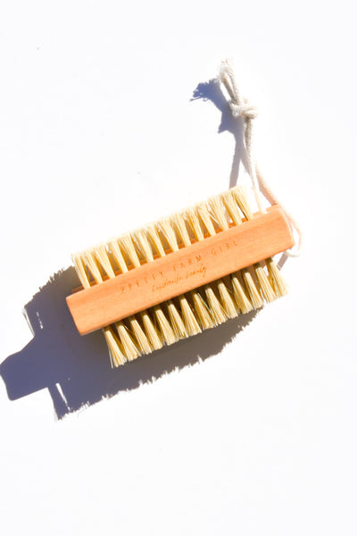 Bamboo Nail Brush with Natural Sisal Bristles - Korvel
