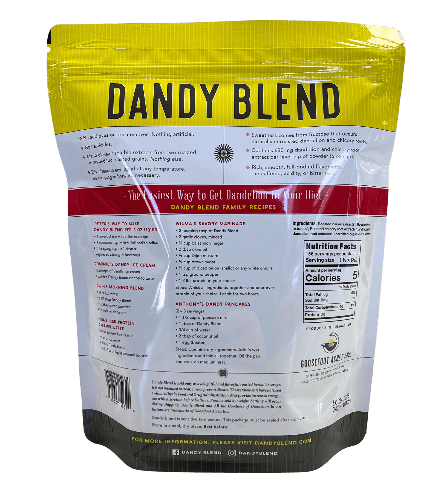 Dandy Blend Organic Instant Beverage