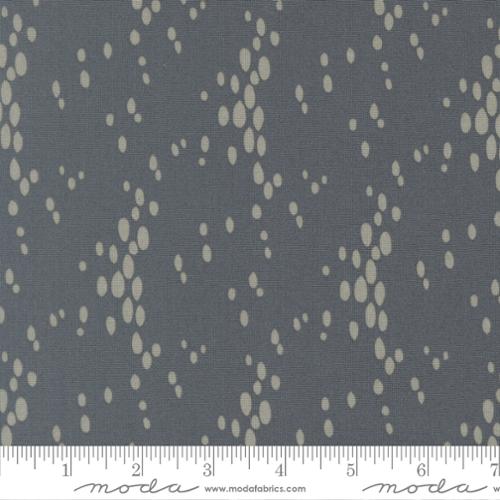 Tela de Algodón Vista Dusk Arabesco Azul Oscuro - 44"/45" por Yarda