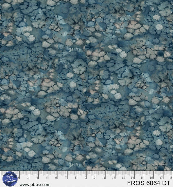 Tela de algodón Frost en teal oscuro 44”/45” por yarda