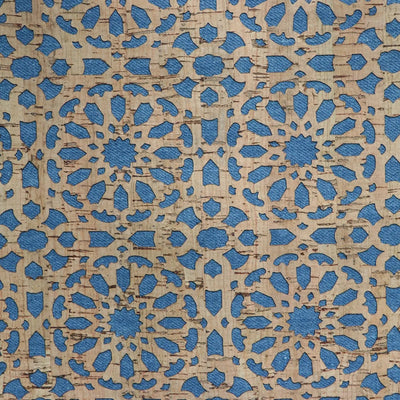 Denim Backed Mandala Pro Lite Cork - 1/2 Yard