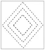 Plantilla de diamante 2411 para manualidades creativas