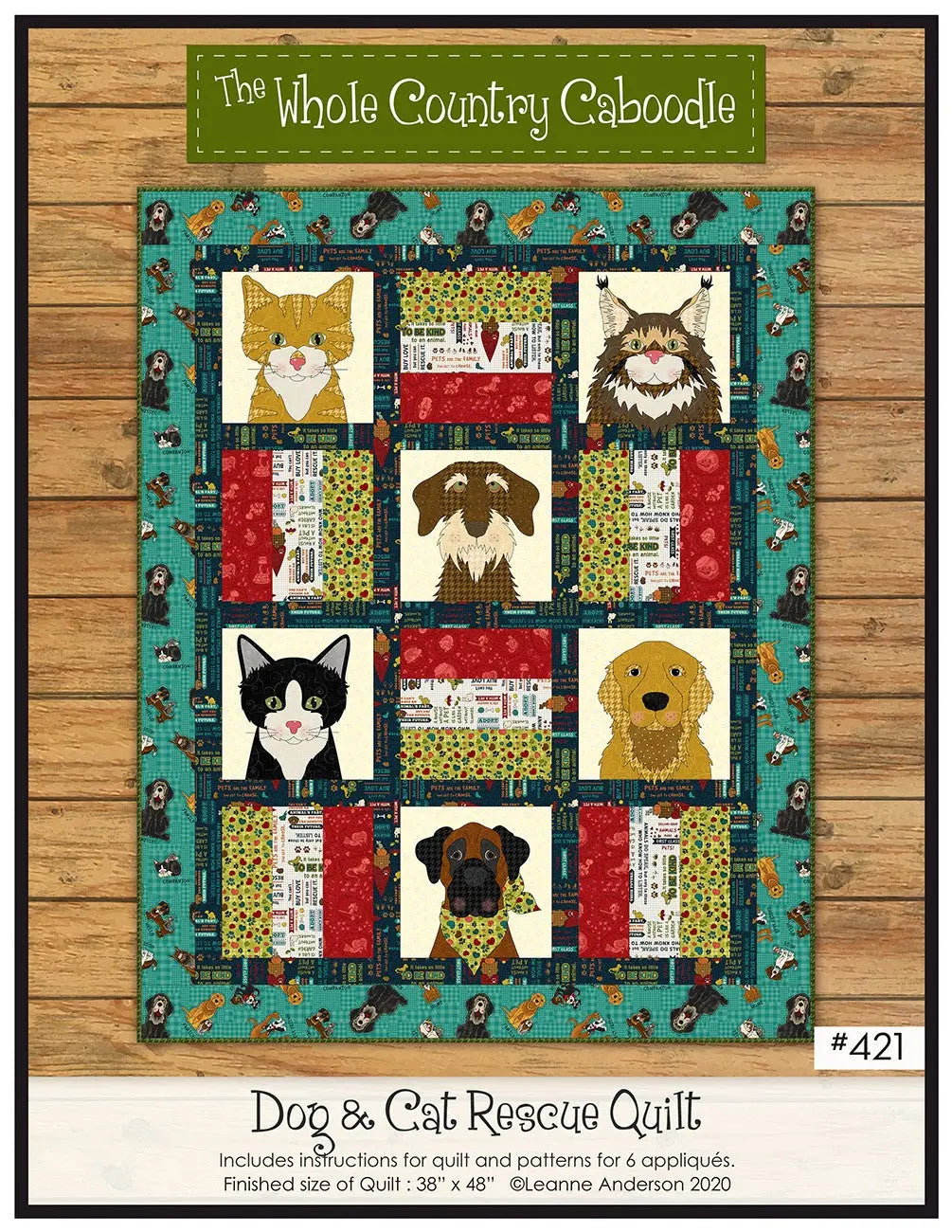 Dog & Cat Rescue Quilt Pattern