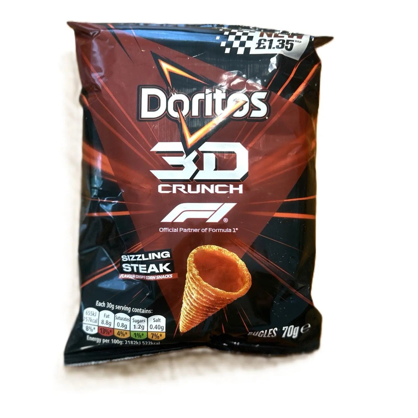 Doritos 3D Crunch Sizzling Steak – Édition Limitée Chips Formula 1