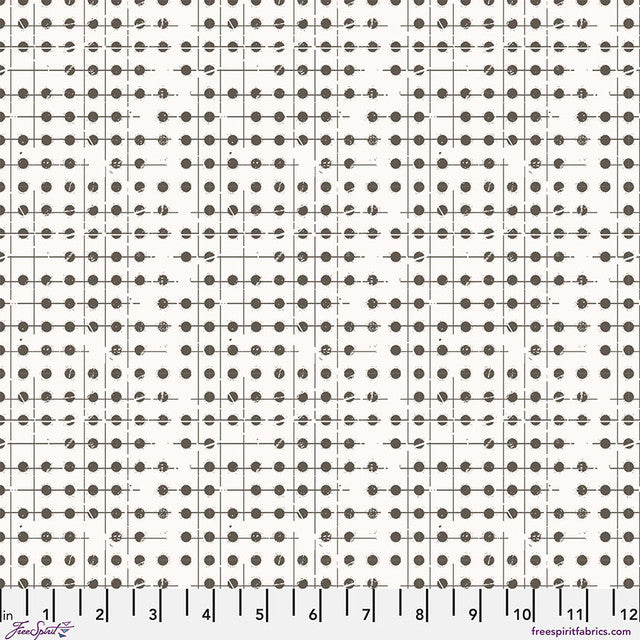 Tela de Algodón Estampada con Puntos - 44"/45" por Yarda