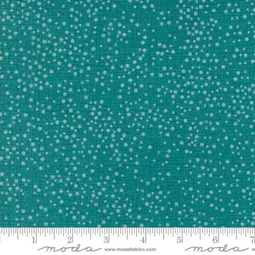 Dotty Thatched Turquoise Cotton Fabric - 44"/45" Per Yard