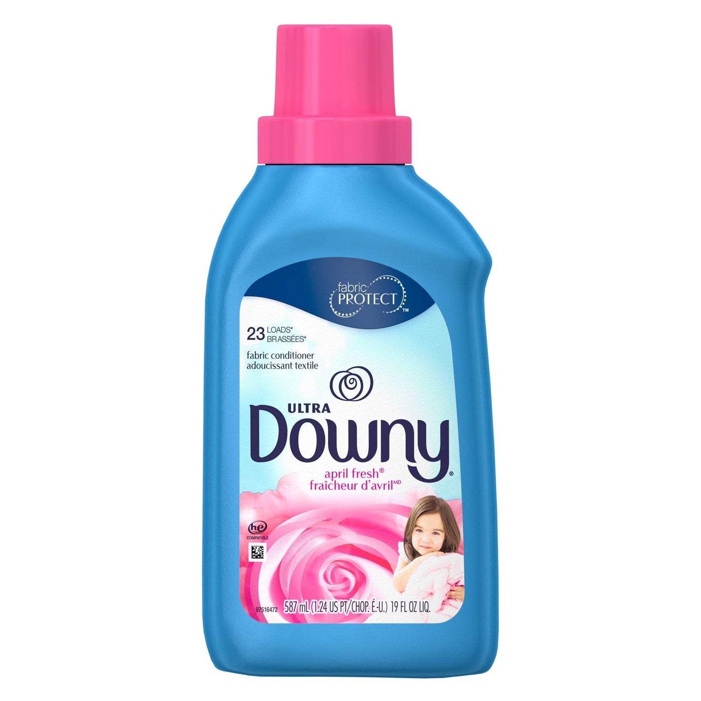Assouplissant Liquide Downy - Fraîcheur d'Avril 6x19oz