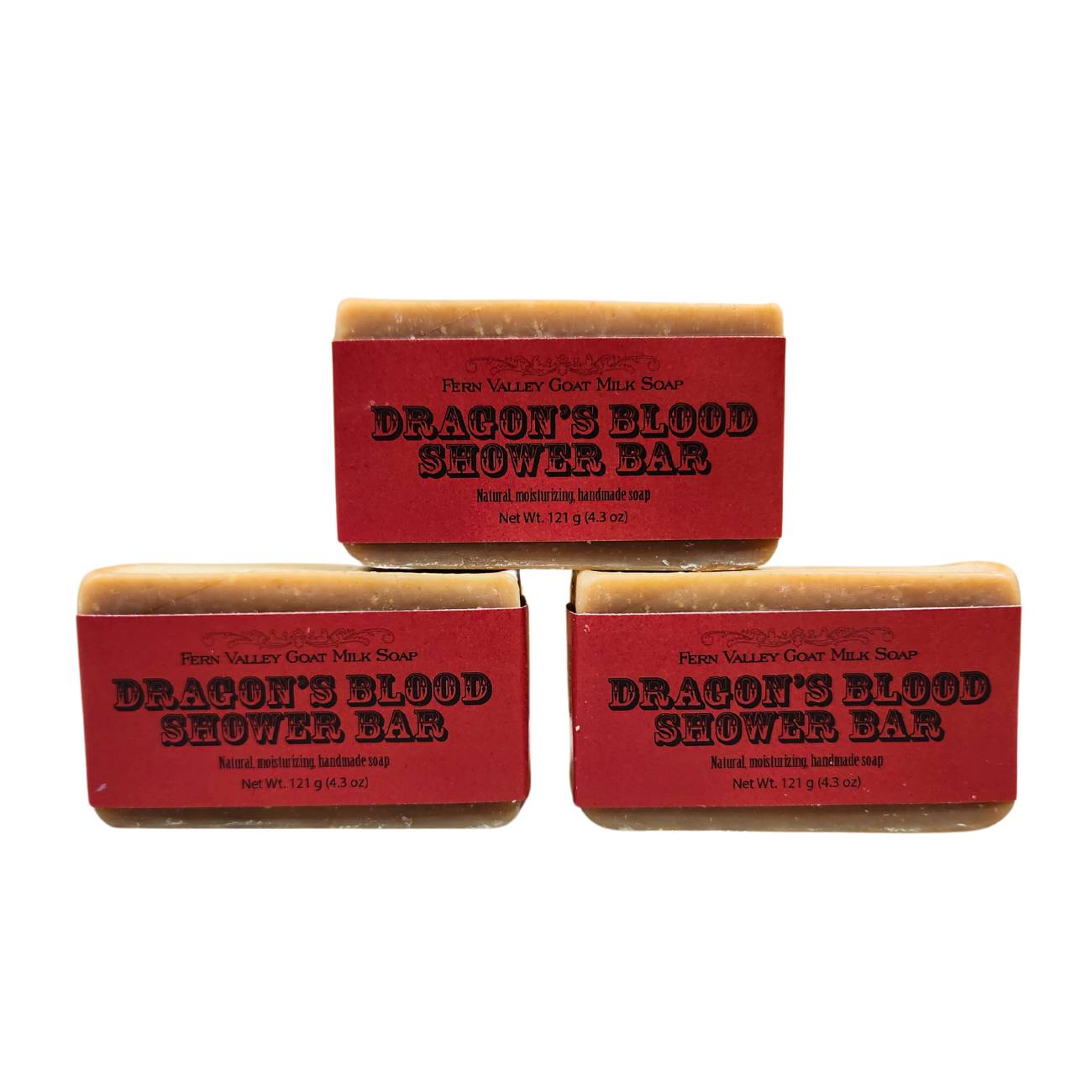 Savon fait main au lait de chèvre | Barre de douche Dragon's Blood