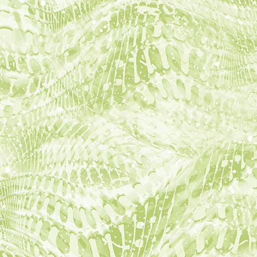 Light Leaf Rippling Waves Cotton Fabric - 44"/45" Per Yard