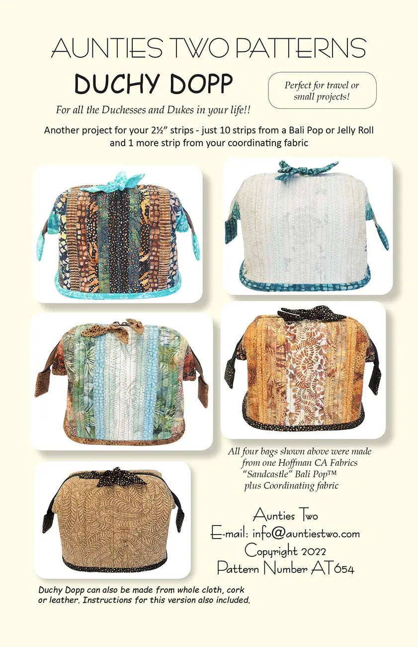 Patron de couture du Duchy Dopp Bag