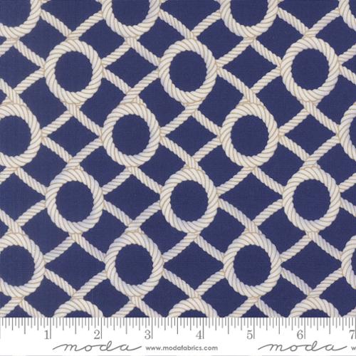 Dusk Reef Rope Net Cotton Fabric - 44"/45" Per Yard