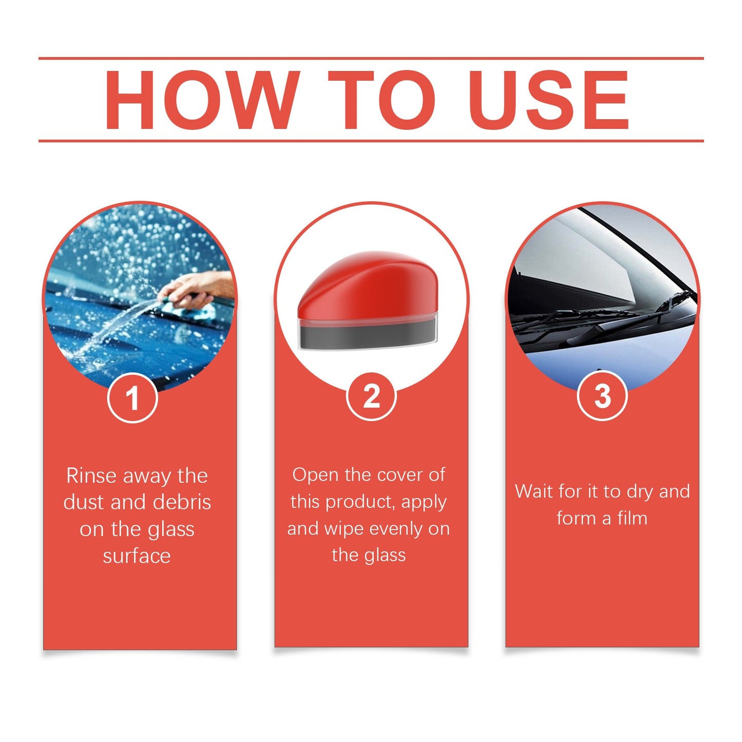 Glass Oil Film Cleaner, Automotive Windshield Bright Cleaning Coating Crystal Plating Agent Oil Film Decontamination - Korvel