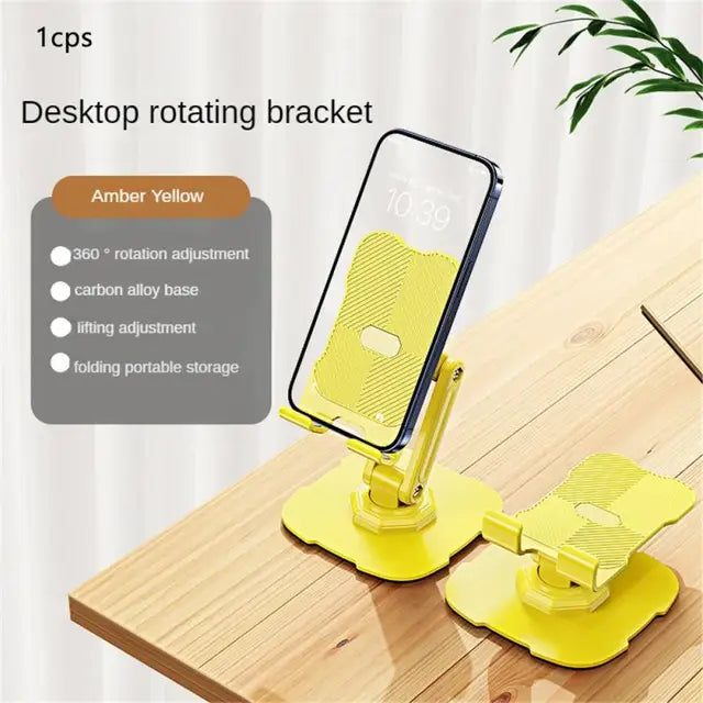 Rotatable Foldable Mobile Desktop Stand for Tablets & Phones