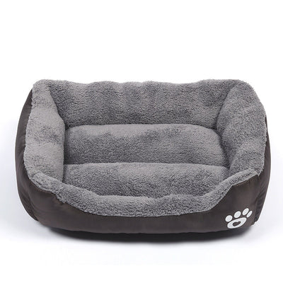 Soft and Cozy Fleece Pet Bed with Waterproof Bottom
