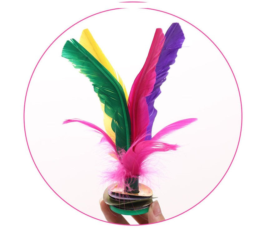 21CM Hacky Sack Foot Sports Game Brand Kick Feather Kicking Shuttlecocks Badminton - Korvel