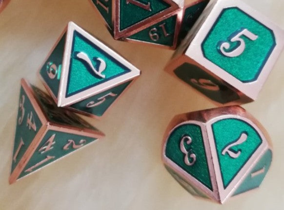 Juego de Dados RPG Premium de 7 Piezas para Dungeons & Dragons