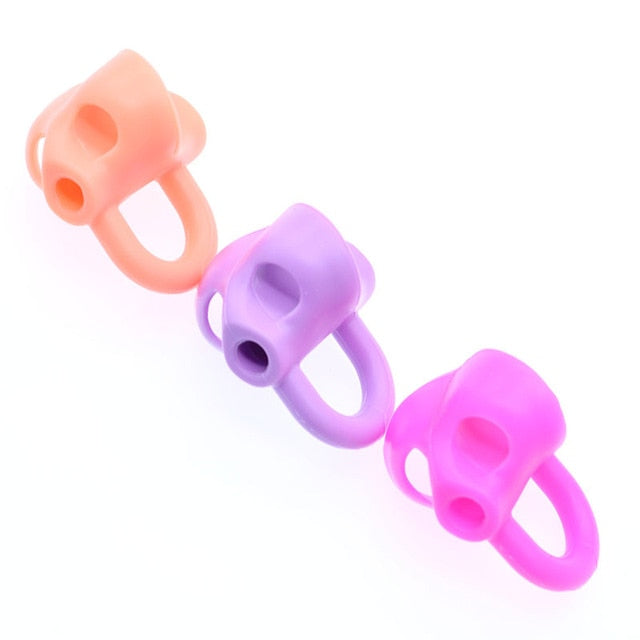 Double Finger Pen Holder Silicone Writing Tool Set