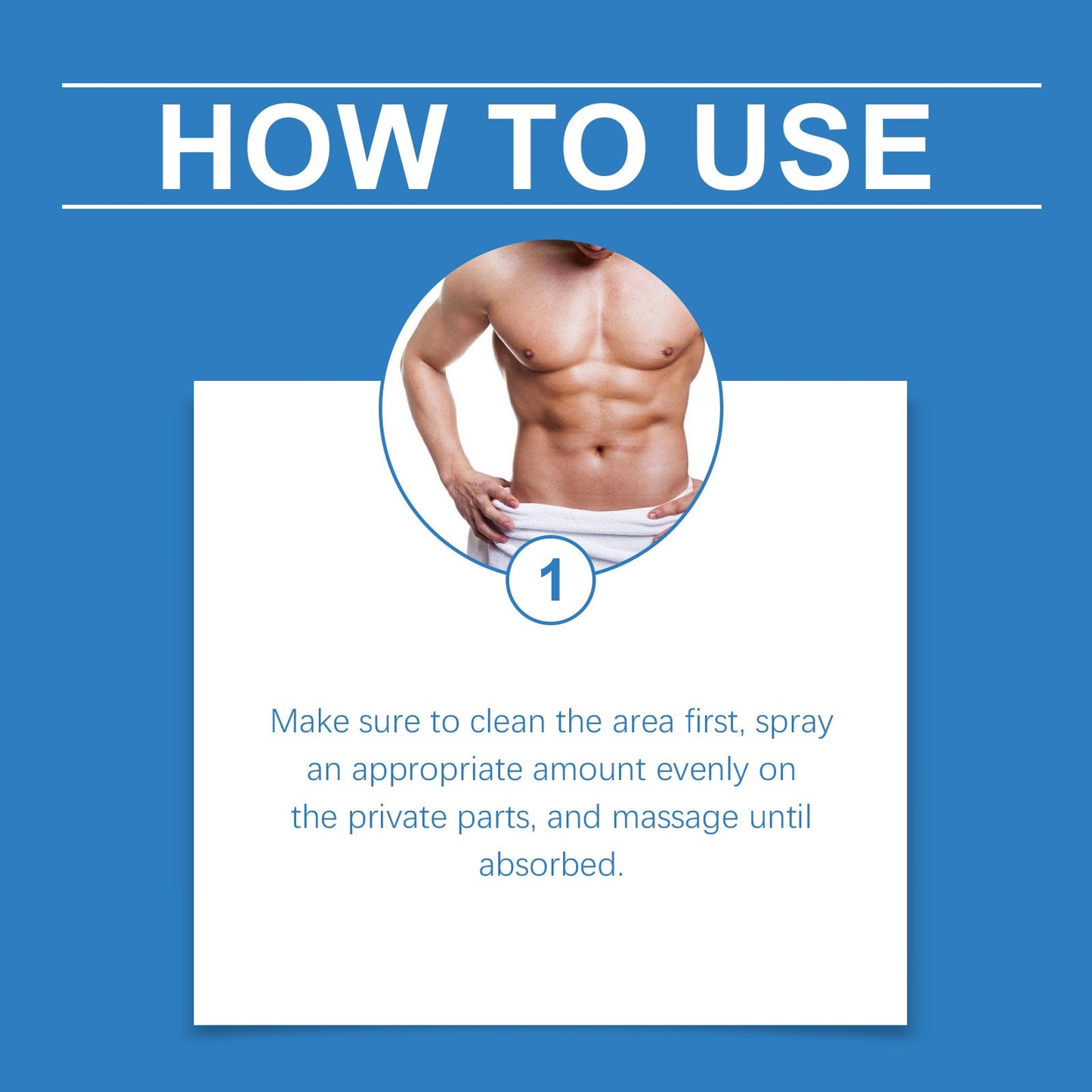Spray de traitement hydratant pour massage pour hommes