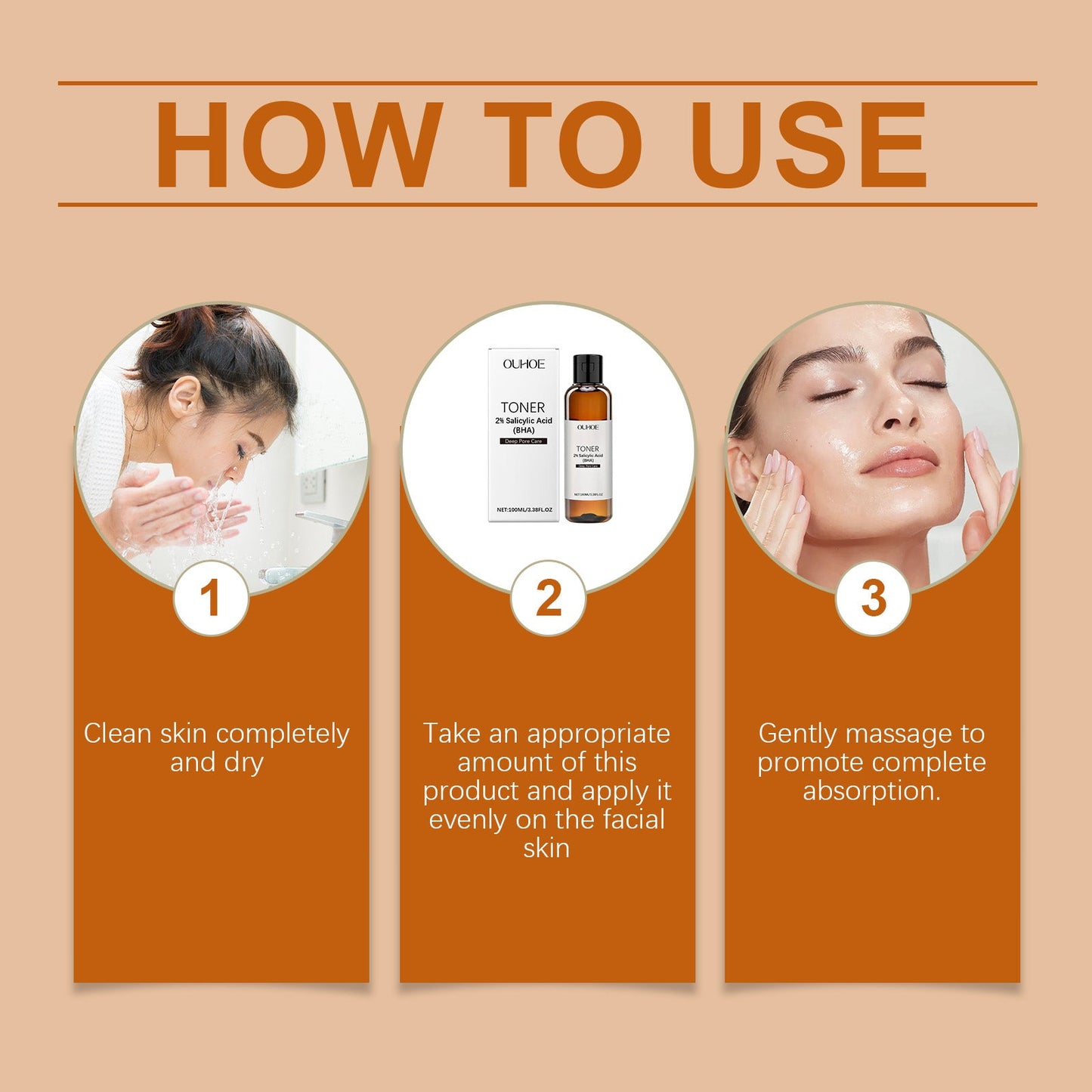 Salicylic Acid Pore Care Toner Gently Moisturizes And Hydrates Skin Refreshing Toner - Korvel