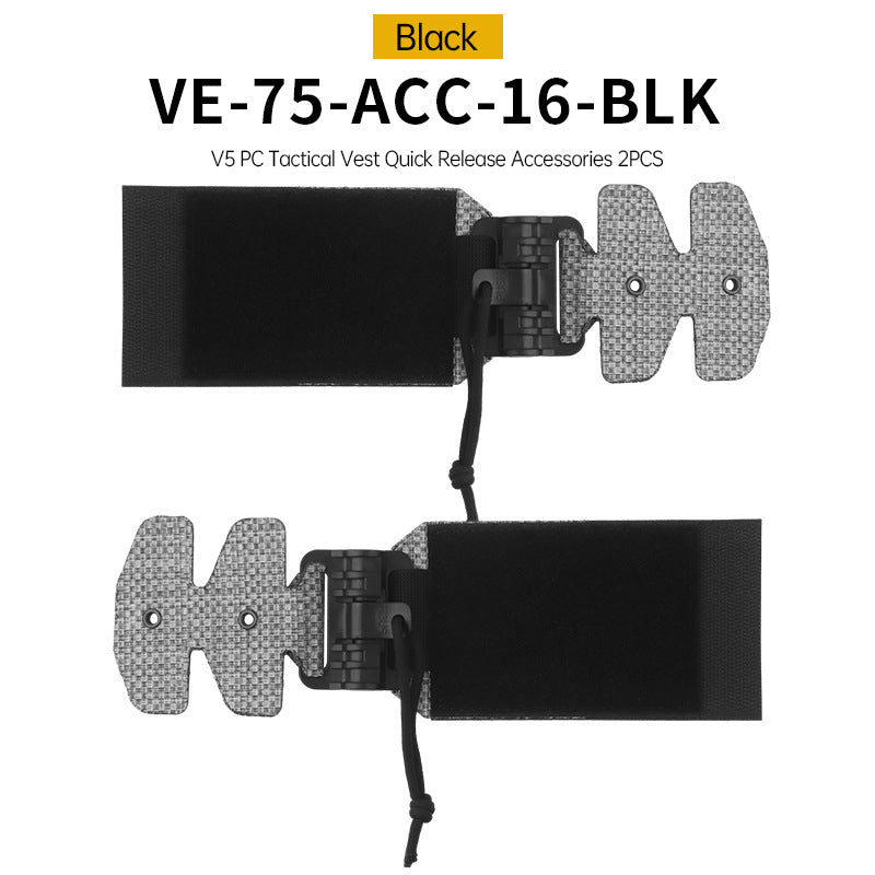 One Pair (2 Pieces) Style 3Ac Kit for FCPC V5 Tactical Vest Cummerbunds, with Quick Release Buckle, made of imported Tegris. - Korvel