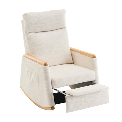 Premium Accent Rocking Chair with Footrest