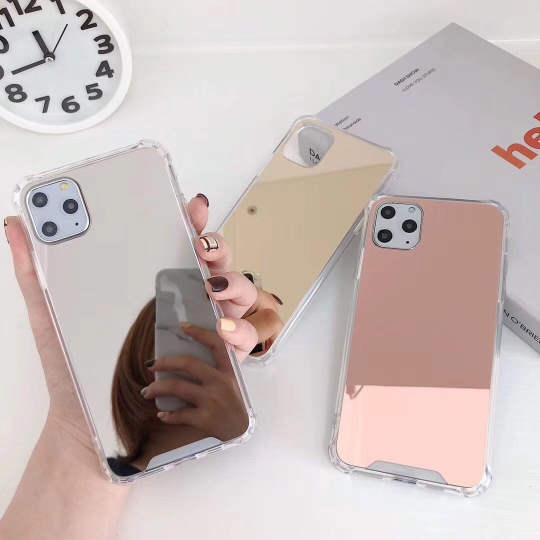 Coque miroir anti-choc Gasbag pour iPhone XR, XS MAX, 13, 14 Plus