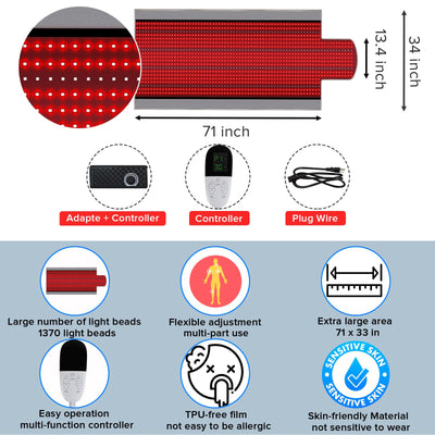Red light therapy nursing, phototherapy mattress, pulse red light wave mattress - Korvel