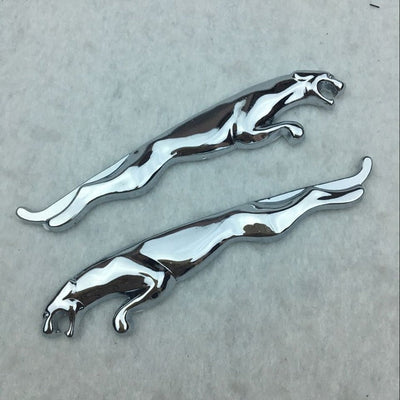 Suitable for Leopard car body stickers, personalized metal car stickers, Leopard metal leaf plate car stickers, matching install - Korvel