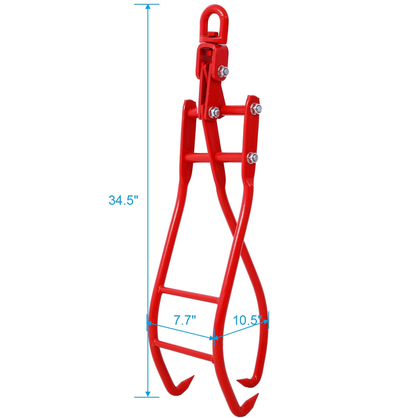 28in 3 Claw Log Grapple for Logging Tongs, Eagle Claws Design Log Lifting Tongs Log Grabs, Timber Lifting Tongs for Truck, ATV, - Korvel