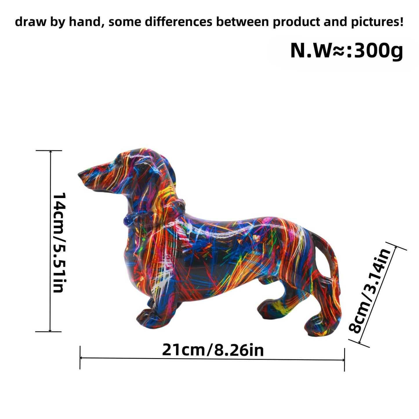 Modern minimalist sausage dog ornaments, creative home wine cabinet decorations, office desktop decorations, handicrafts - Korvel