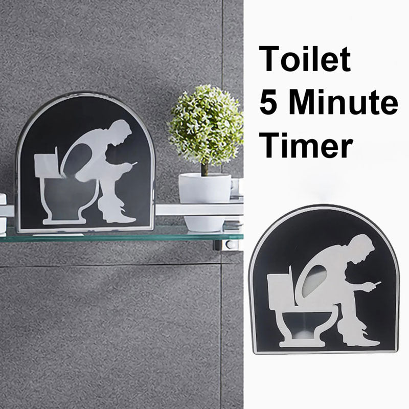 Time Out Stool Sand 5 Minute Restroom Clock Hourglass Valentine's Day Birthday Gift Creative Timers Kids Boyfriend Husband Gift - Korvel