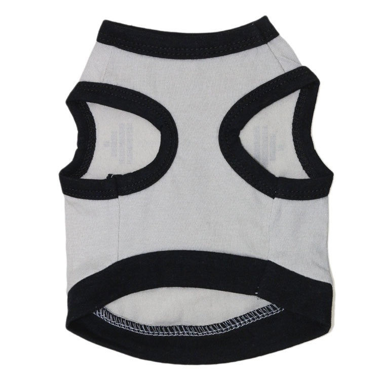 Pet Clothes Dog Clothes Cotton Sweat Weight Lifting Small Dog Pet Vest Spring And Summer - Korvel