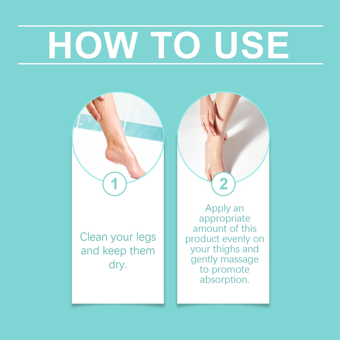 Leg Care Cream Nourishes Leg Skin Daily With Light, Non-Sticky Massage Moisturizing Cream - Korvel
