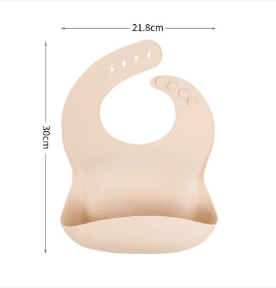 Baby silicone rice bag Baby rice bag bib Baby saliva towel waterproof mouth bag No wash and oil proof - Korvel