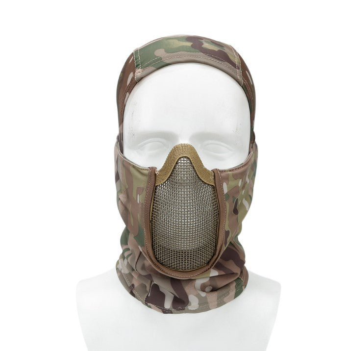 Tactical Full Face Cover Men Balaclava Quick Dry Headwear Face Protection Battle Neck Veil - Korvel