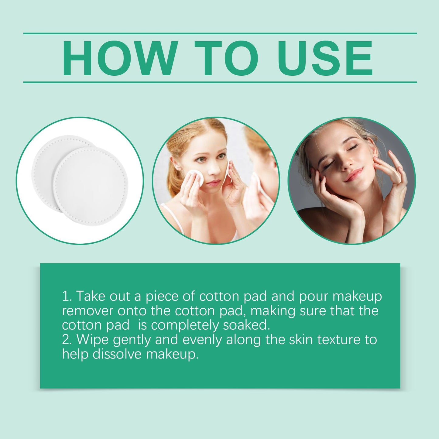 Face Makeup Remover Face Makeup Remover Gentle Clean Soft And Comfortable Face Cotton Pad - Korvel