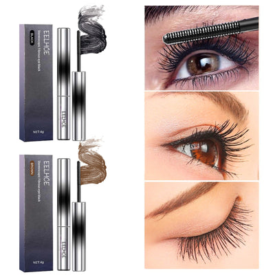Curl Your Mascara, Eyelashes Black Beautiful Natural Thick Sweat-Proof, Not Smudgy, Not Makeup Off Slim Long - Korvel